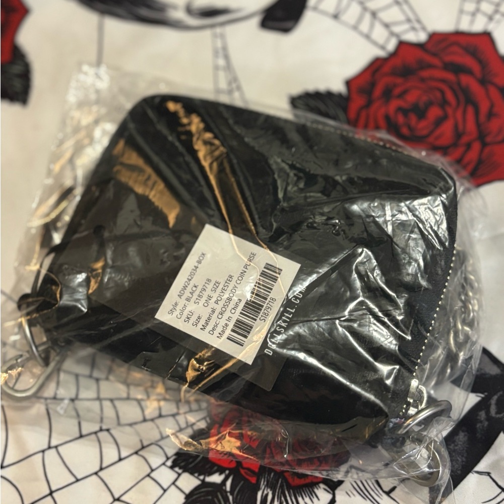 NWT Dolls Kill / Darker Wavs Diatonic Crossbody Coin Purse - Picture 9 of 10